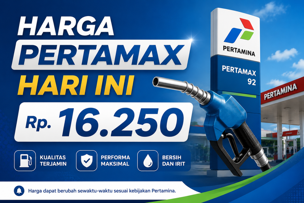 Harga pertamax hari ini Rp. 16.250
