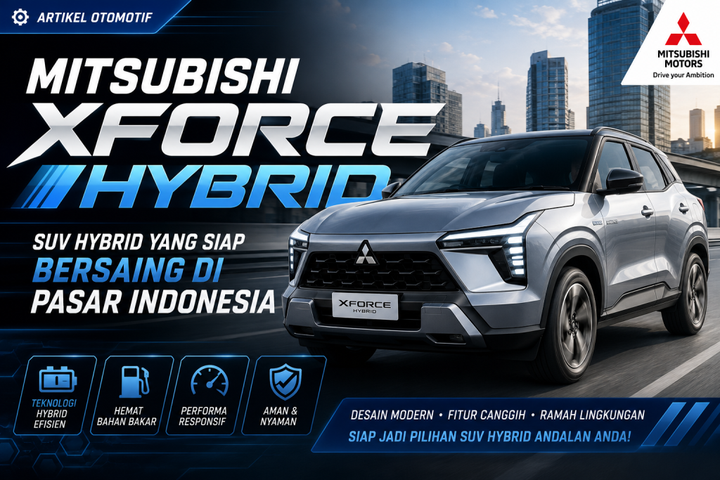 Mitsubishi Xforce Hybrid, SUV Hybrid yang Siap Bersaing di Pasar Indonesia