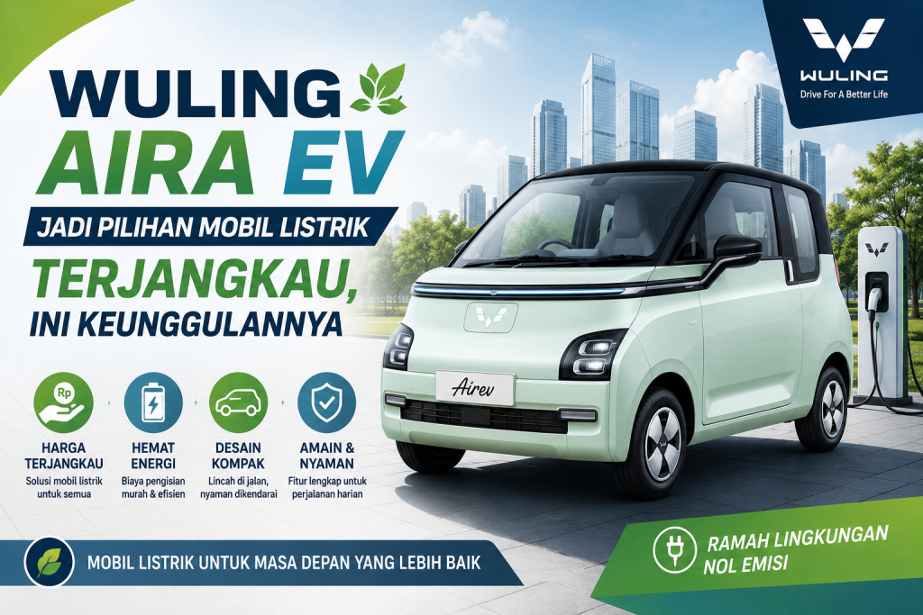 Wuling Aira EV Jadi Pilihan Mobil Listrik Terjangkau, Ini Keunggulannya