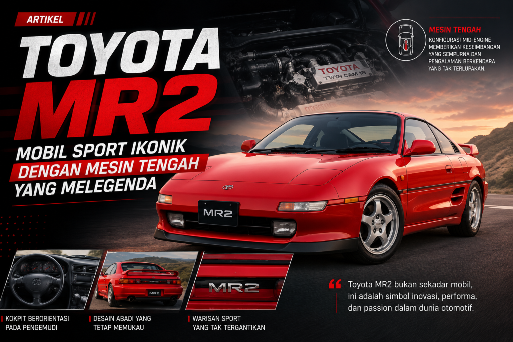 Toyota MR2, Mobil Sport Ikonik dengan Mesin Tengah yang Melegenda