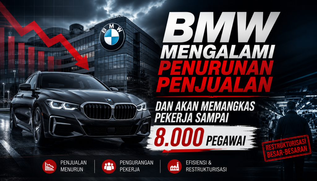 BMW Mengalami Penurunan Penjualan dan Akan Memangkas Pekerja Sampai 8.000 Pegawai
