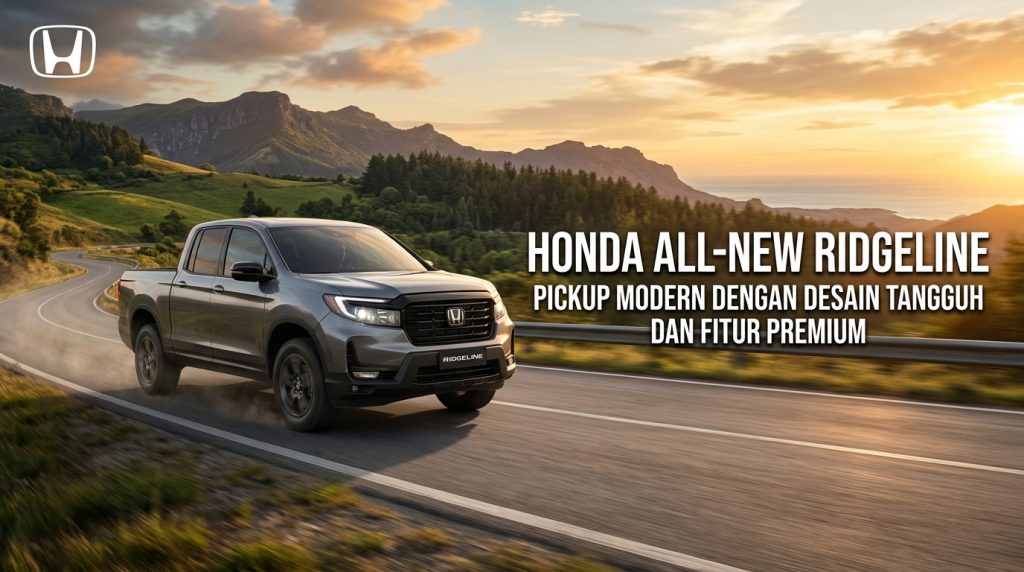 Honda All-New Ridgeline, Pickup Modern dengan Desain Tangguh dan Fitur Premium