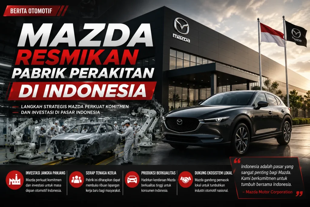 Mazda Resmikan Pabrik Perakitan di Indonesia, Perkuat Komitmen Jangka Panjang di Industri Otomotif Nasional